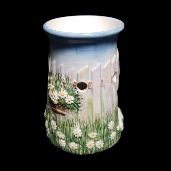 Yankee Candle Tarts Wax Melt Warmer Daisies Baskets Pickett Fence Sculpted - Picture 5 of 12